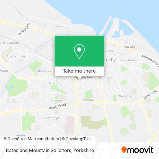 Bates and Mountain Solicitors map