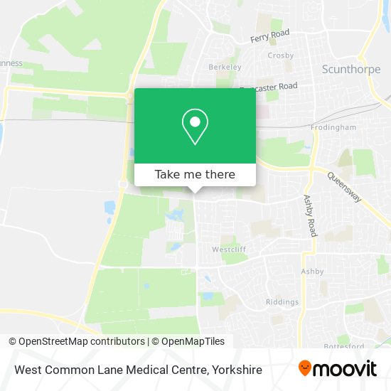 West Common Lane Medical Centre map