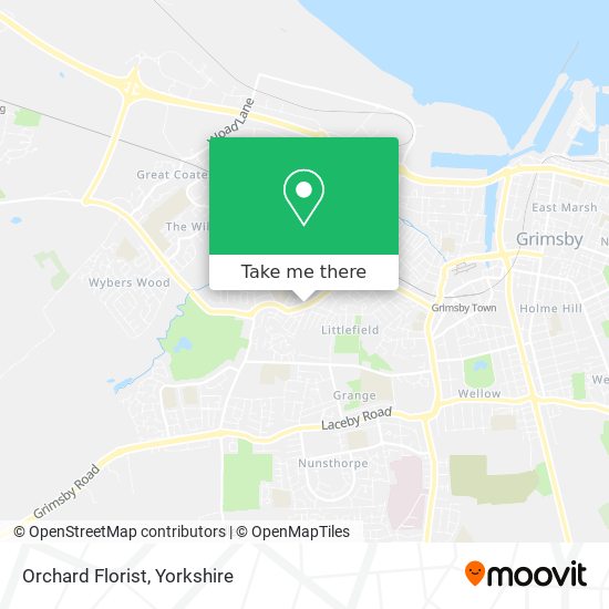 Orchard Florist map