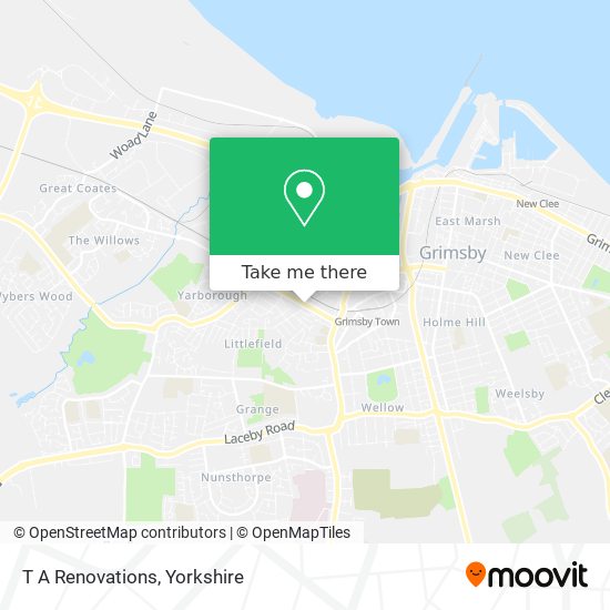 T A Renovations map