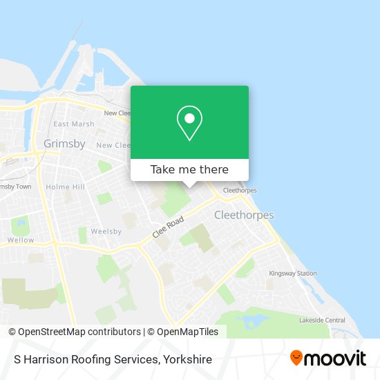 S Harrison Roofing Services map