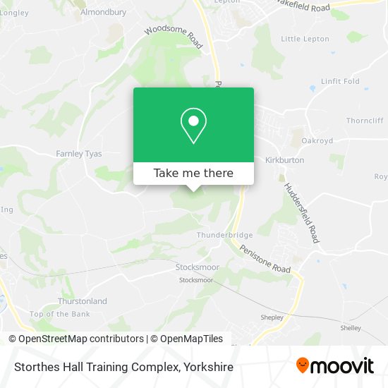 Storthes Hall Training Complex map