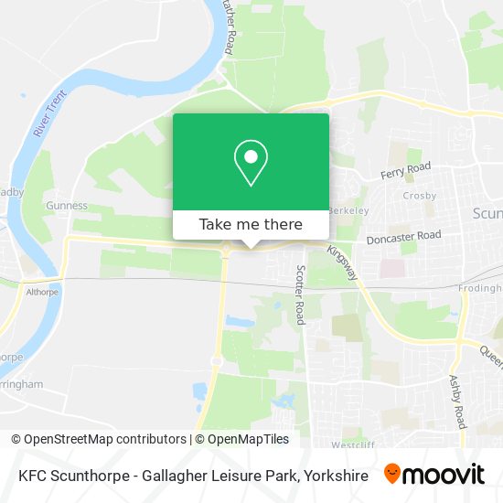 KFC Scunthorpe - Gallagher Leisure Park map