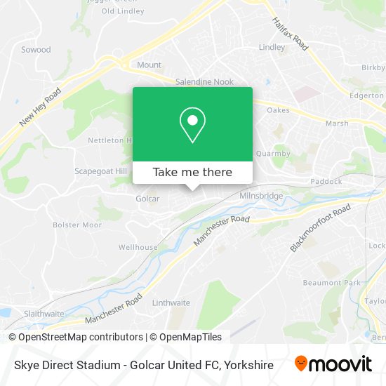 Skye Direct Stadium - Golcar United FC map