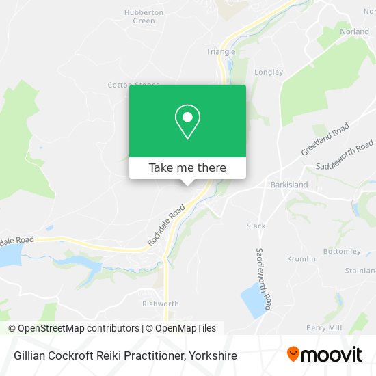 Gillian Cockroft Reiki Practitioner map