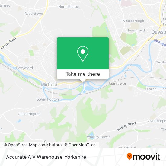 Accurate A V Warehouse map