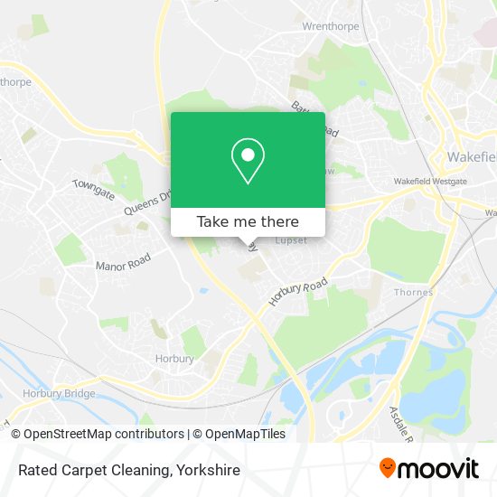 Rated Carpet Cleaning map