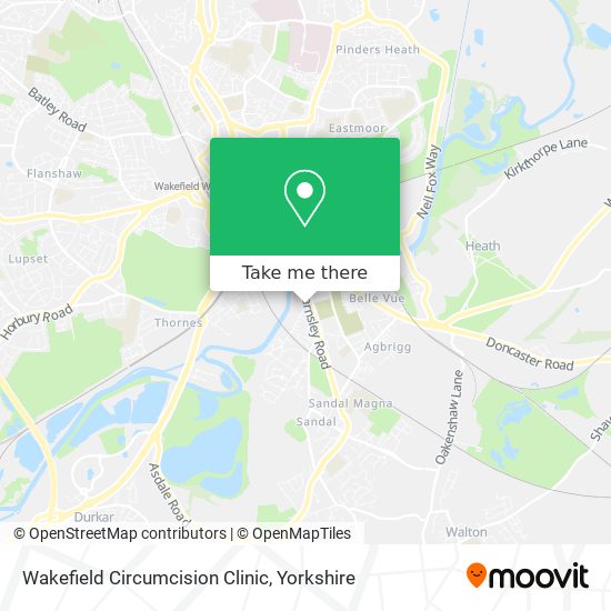 Wakefield Circumcision Clinic map