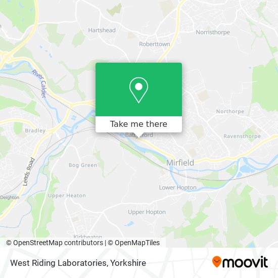 West Riding Laboratories map