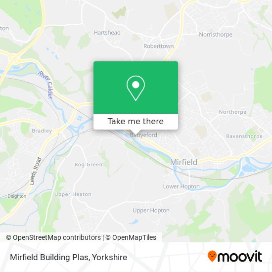 Mirfield Building Plas map