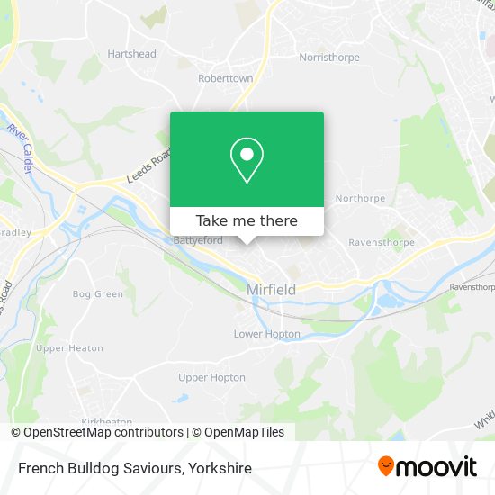 French Bulldog Saviours map