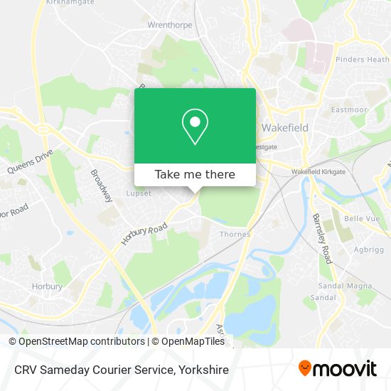 CRV Sameday Courier Service map