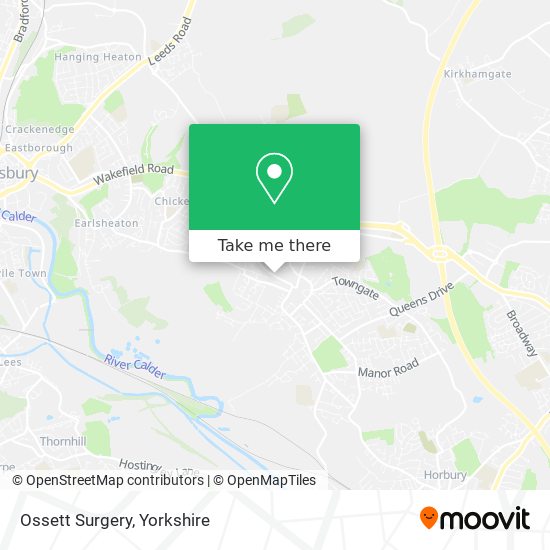 Ossett Surgery map