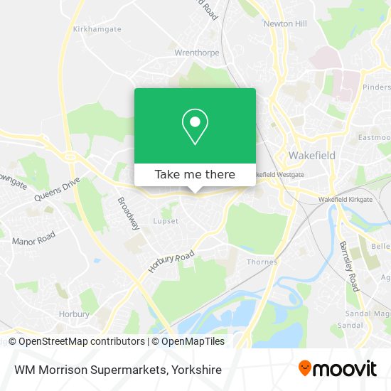 WM Morrison Supermarkets map