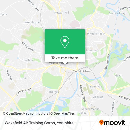 Wakefield Air Training Corps map