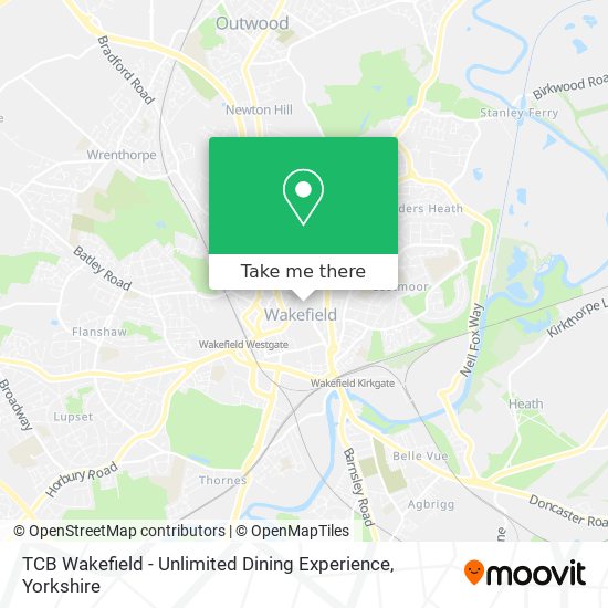 TCB Wakefield - Unlimited Dining Experience map