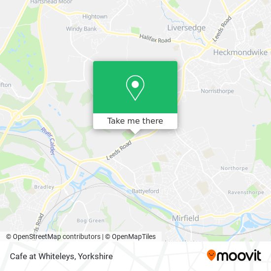 Cafe at Whiteleys map