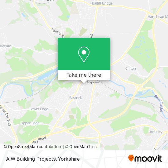 A W Building Projects map