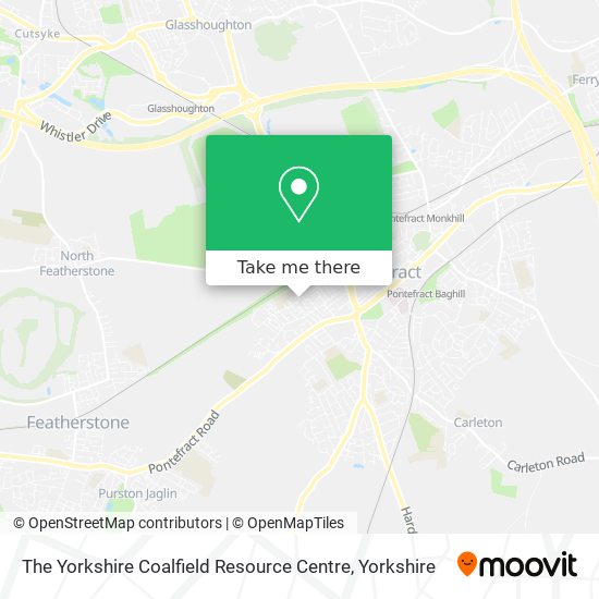 The Yorkshire Coalfield Resource Centre map
