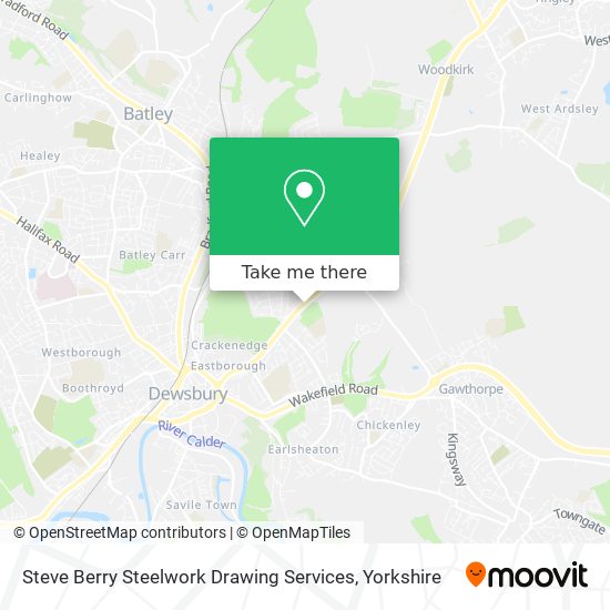 Steve Berry Steelwork Drawing Services map