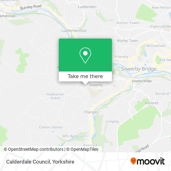 Calderdale Council map