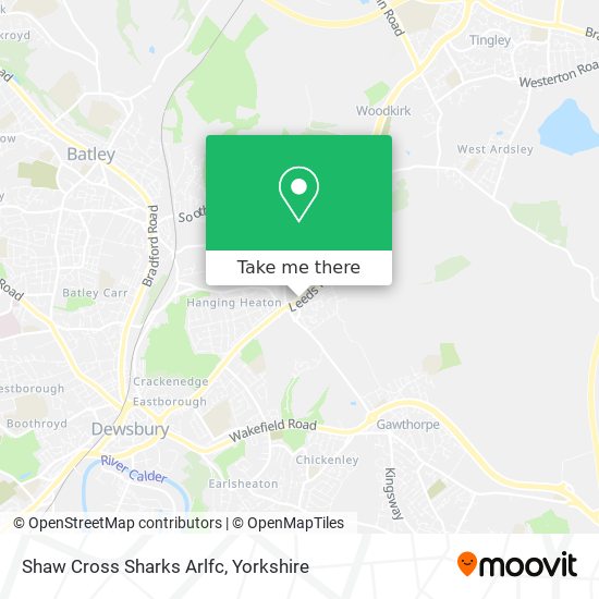 Shaw Cross Sharks Arlfc map