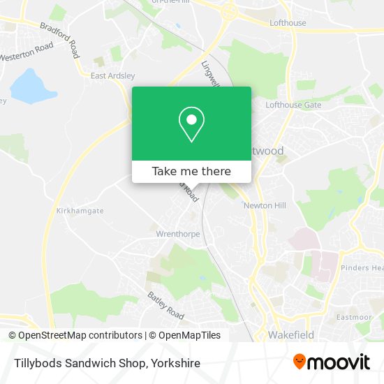 Tillybods Sandwich Shop map