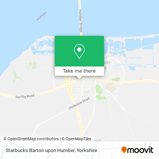 Starbucks Barton upon Humber map