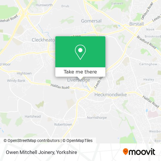 Owen Mitchell Joinery map