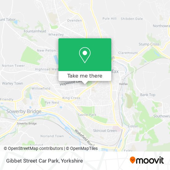 Gibbet Street Car Park map