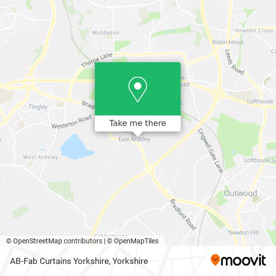AB-Fab Curtains Yorkshire map