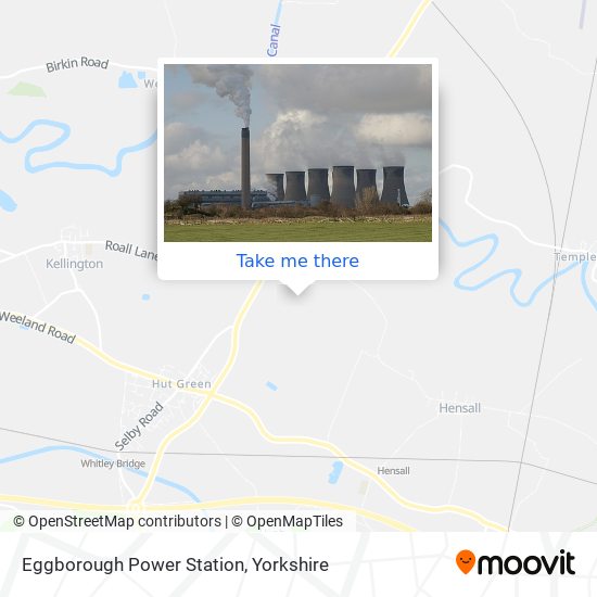 Eggborough Power Station map