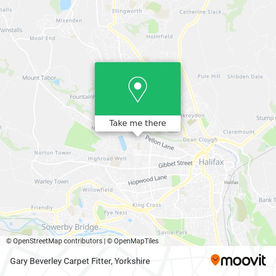 Gary Beverley Carpet Fitter map