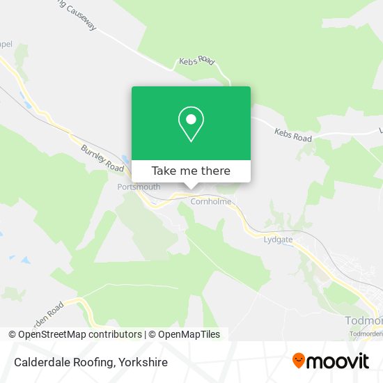 Calderdale Roofing map