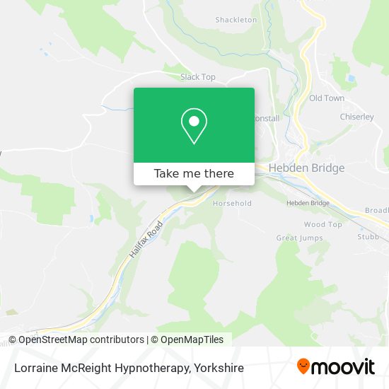 Lorraine McReight Hypnotherapy map