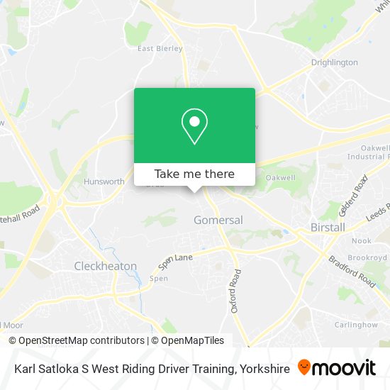 Karl Satloka S West Riding Driver Training map