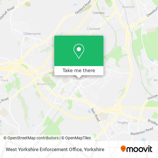 West Yorkshire Enforcement Office map