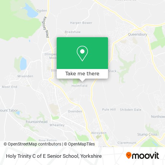 Holy Trinity C of E Senior School map