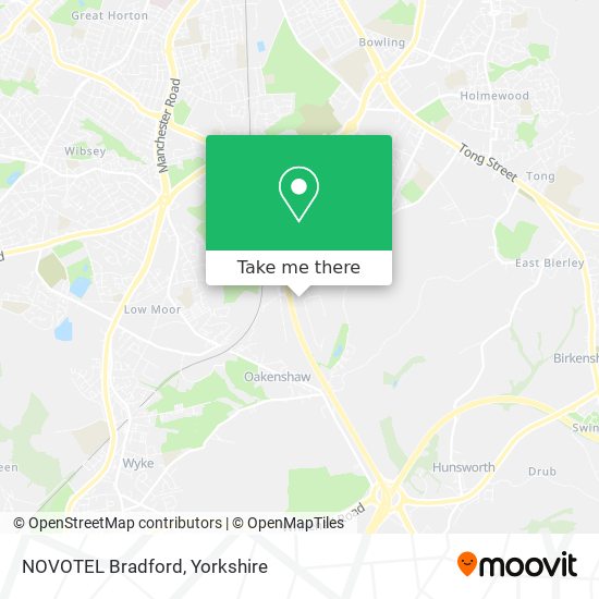 NOVOTEL Bradford map