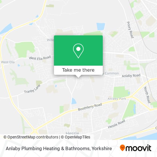 Anlaby Plumbing Heating & Bathrooms map