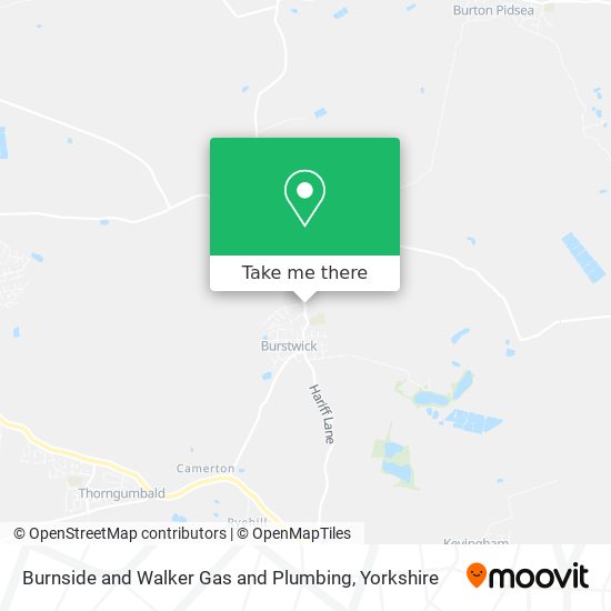 Burnside and Walker Gas and Plumbing map