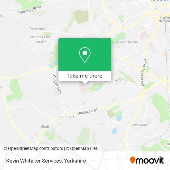 Kevin Whitaker Services map