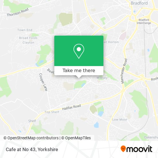 Cafe at No 43 map