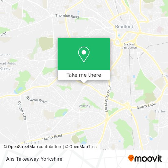 Alis Takeaway map