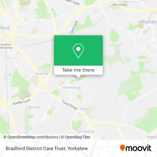 Bradford District Care Trust map