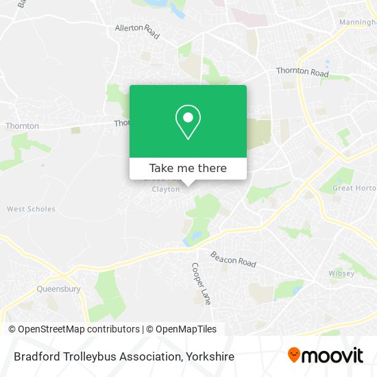 Bradford Trolleybus Association map