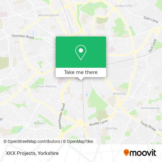 XKX Projects map