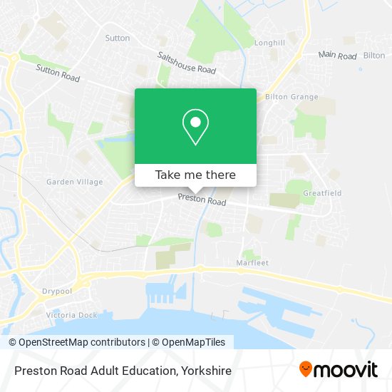 Preston Road Adult Education map