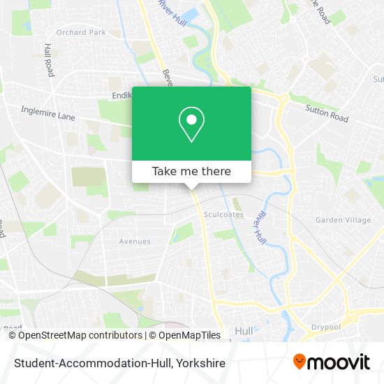 Student-Accommodation-Hull map