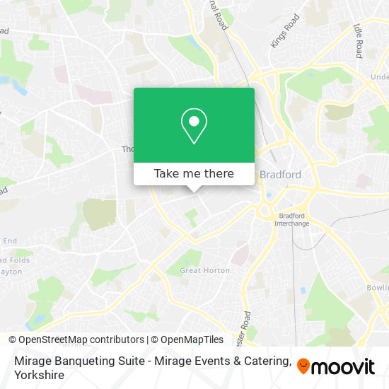 Mirage Banqueting Suite - Mirage Events & Catering map